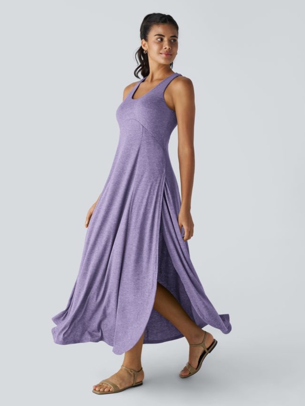 Halara Lavender Sleeveless Maxi Dress